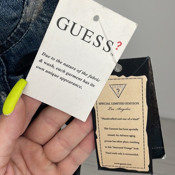 Limited Edition Guess jean distressed strapless top - Picture 8 of 8